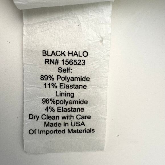 Black Halo Amelie Cap-Sleeve Sheath Dress in Tyrian Tides 2 - Picture 11 of 11